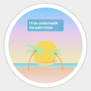 Palm Trees Surfaces Sticker